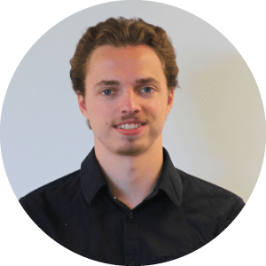 A portrait photo of Marvin Kraner, Product Manager Lending and employee of qwist